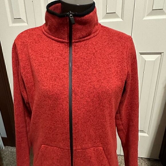 Nike Womens XL Reddish Orange Full ZIP Jacket - Picture 1 of 5